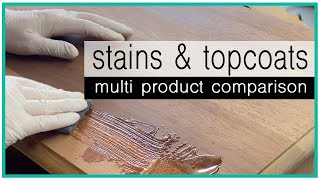 My TOP 6 STAINS amp TOPCOATS for furniture refinishing  flipping [upl. by Kalfas]