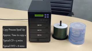 How to use a 1 to 3 PlexCopier CD DVD Duplicator [upl. by Anairb]