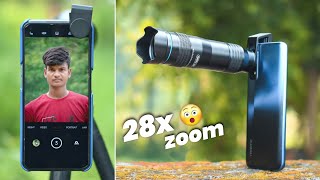 MASSIVE 28x HD ZOOM LENS FOR Mobile Camera  28x Telephoto Lens for Smartphone Camera [upl. by Tema]