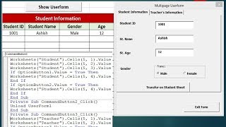 MultiPage Userform  Advanced Excel Userform Example [upl. by Cresa]