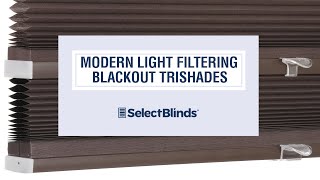 Modern Light FilteringBlackout TriShades from SelectBlindscom [upl. by Euqina]