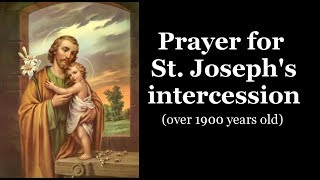 Prayer for St Josephs intercession [upl. by Theurich209]