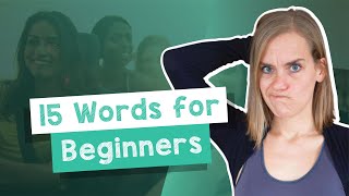 Learn 15 German Words for ABSOLUTE Beginners  A1 with Jenny [upl. by Benedicto]