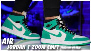 Air Jordan 1 Zoom CMFT Stadium Green [upl. by Hagerman]