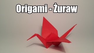 Origami  Żuraw [upl. by Atsylak515]