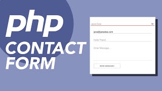 Working Contact Form in PHP with Validation amp Email Sending [upl. by Uchish]