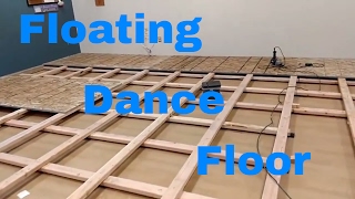 Dance floor DIY How to build a floating floor [upl. by Aeila]