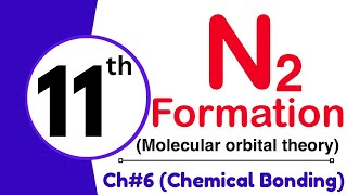 N2 formation according to MOT  Molecular orbital Theory  11th Class chemistry [upl. by Mela]