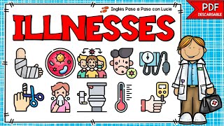 ENFERMEDADES Y SÍNTOMAS EN INGLÉS  PARTE 1  VOCABULARY ILLNESSES AND SYMPTOMS [upl. by Sitsuj]