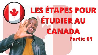 ÉTUDIER AU CANADA 🇨🇦 LES ÉTAPES À SUIVRE POUR PARTIR ÉTUDIER AU CANADA [upl. by Folsom666]