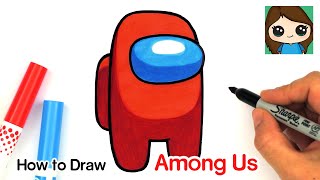 How to Draw AMONG US Game Character [upl. by Eisak]