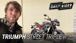 2021 Triumph Street Triple R Review  Daily Rider [upl. by Yttiy]