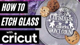 GLASS ETCHING WITH CRICUT  HOW TO ETCH GLASS AT HOME  GLASS ETCHING CREAM [upl. by Rehnberg47]