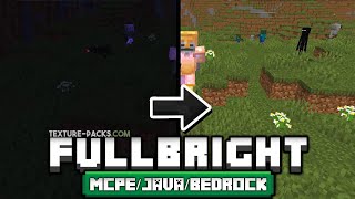 FullBright Texture Pack Download  MCPEJavaBedrock [upl. by Gran]