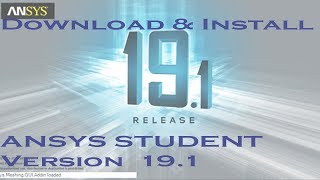 Ansys 191 Student Version Download and Install [upl. by Abran541]