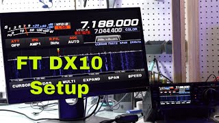 Yaesu FTDX10  Display Monitor  Ham Radio Deluxe  A Night w N9YO [upl. by Annaihr256]