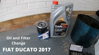 Fiat Ducato 2017Oil amp Filter ChangeIH Motorhome [upl. by Ylliw]