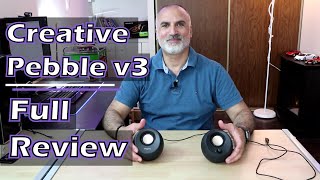 Creative Pebble v3 Computer Speakers Full Review amp Sound Test [upl. by Daigle]