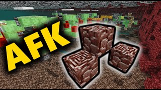 AFK Ancient Debris Farm  Minecraft Nether Update [upl. by Yaf]