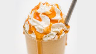 HOW TO MAKE A STARBUCKS CARAMEL FRAPPUCCINO USING SIMPLE INGREDIENTS AT HOME [upl. by Aruabea634]