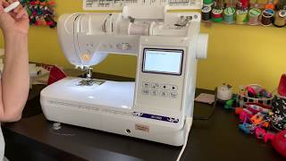 Setting up the Brother SE1900  Sewing for Beginners [upl. by Ardnazxela]