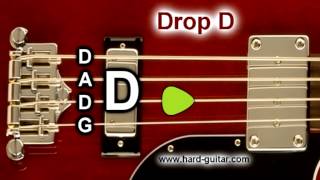 Drop D Bass Guitar Tuner D A D G Tuning for 4 Strings [upl. by Rothwell684]