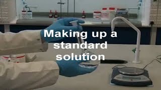 Preparing a standard solution  Chemistry [upl. by Attelliw]