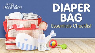 Diaper Bag Essentials Checklist  All That You Need to Pack [upl. by Ayamat]