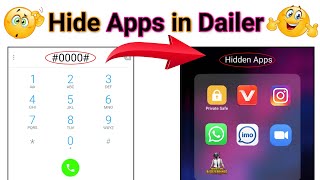 How to Hide apps on Android 2023 No Root  Dialer Vault hidden apps  how to hide apps and videos [upl. by Christopher916]