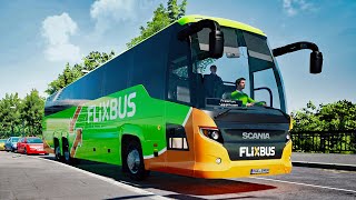 Fernbus Simulator  Scania Touring    GAMEPLAY [upl. by Nosrettap263]