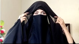 Hijab and Niqab Style  Full coverage Niqab Tutorial  Hijab layers Niqab Styles Hijab styles [upl. by Enovi888]