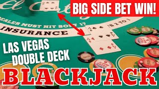 🔴 2 SO MANY Side Bet Wins DOUBLE DECK BLACKJACK at El Cortez Las Vegas with my favorite dealer 💗 [upl. by Aldo829]