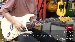 Red Guitars  Fender  AMERICAN VINTAGE II 1961 STRATOCASTER  Olympic White [upl. by Coppins]