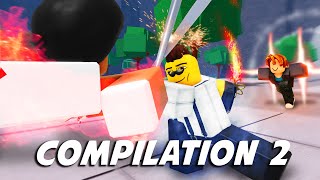 ROBLOX Strongest Battlegrounds Funniest Moments COMPILATION 2 💪 [upl. by Lezley634]