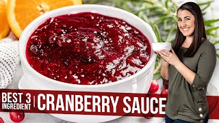 Basic 3 Ingredient Cranberry Sauce Plus Variations [upl. by Cogan]