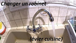 Changer un robinet évier cuisine [upl. by Fernas]