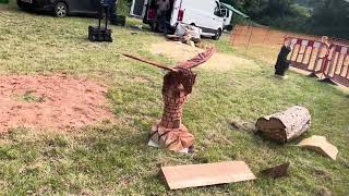 A fabulous range of wooden sculpture at Caerleon festival 2024 [upl. by Cacka]