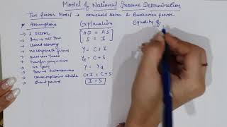 Two Sector Model of National Income Determination Simple Description [upl. by Aneleh]