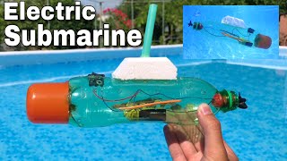 How to Make an Electric Submarine at Home Out of Plastic Bottle  Very Simple DIY Toy Boat [upl. by Camilia]