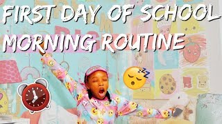 FIRST DAY OF SCHOOL MORNING ROUTINE 2018  BACK TO SCHOOL GET READY WITH ME [upl. by Adnam]