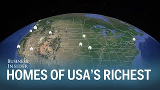 Where the richest 20 people in the US live [upl. by Selrahcnhoj]