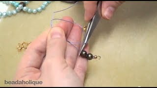 Pearl Knotting Using Tweezers [upl. by Fishman]