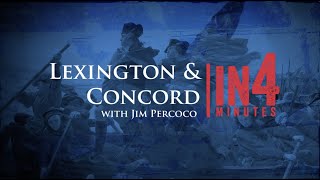 Lexington amp Concord The Revolutionary War in Four Minutes [upl. by Anthia]