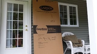 Larson Storm Door Installation Highlights Signature 188879 [upl. by Nnyltiac]