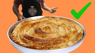 Reteta de Börek turcesc BUREK 💪 PLACINTA DOBROGEANA [upl. by Nishi]