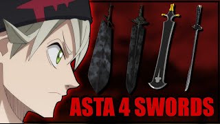 Astas 4 AntiMagic Demon Swords Explained  Black Clover Explained [upl. by Noslrac]