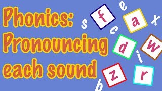 English Letter Pronunciation  Phonics [upl. by Solley597]