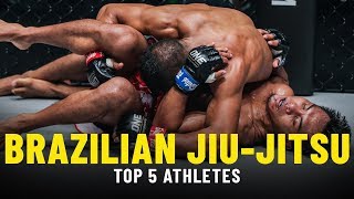 Top 5 ONE Championship Brazilian JiuJitsu Athletes [upl. by Ojibbob]