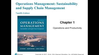 Chapter 1 Operations amp Productivity [upl. by Ciccia700]