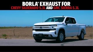 Borla Exhaust for 20192024 Chevrolet Silverado  GMC Sierra 1500 53L Exhaust System Sounds [upl. by Kannan229]